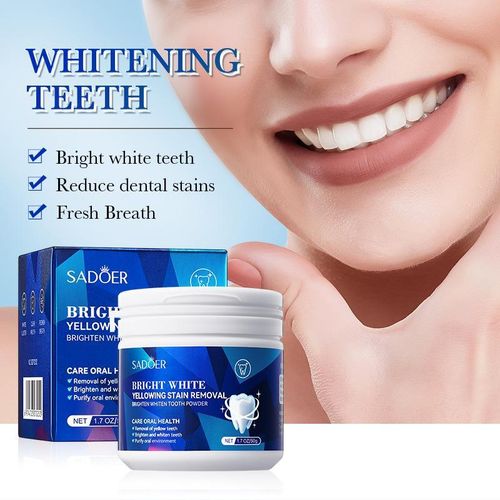 Teeth Brightening Powder Teeth White Stains Remover Plaque Remover Clean your breath -50g Item | Buy Teeth Brightening Powder Teeth White Stains Remover Plaque Remover Clean your breath -50g | SPOP Enterprise Global